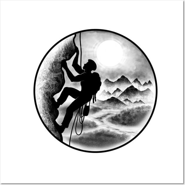 Mountain Climbing Wall Art by Artardishop